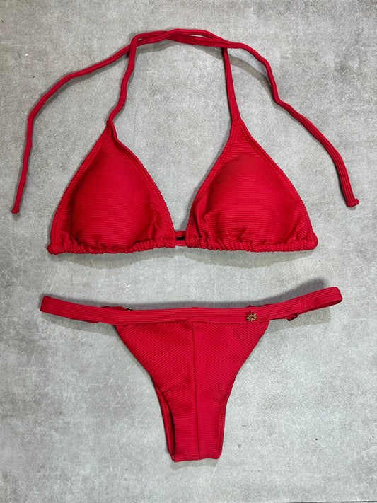 BIKINI TRIANGULO RIB ROJO