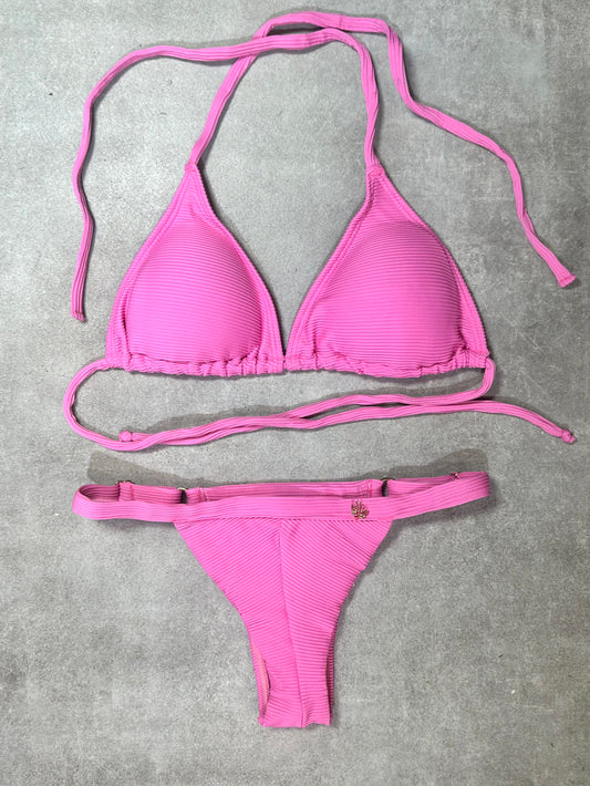 BIKINI TRIANGULO RIB ROSADO