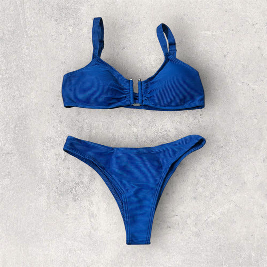 BIKINI RIB AZUL MARINO