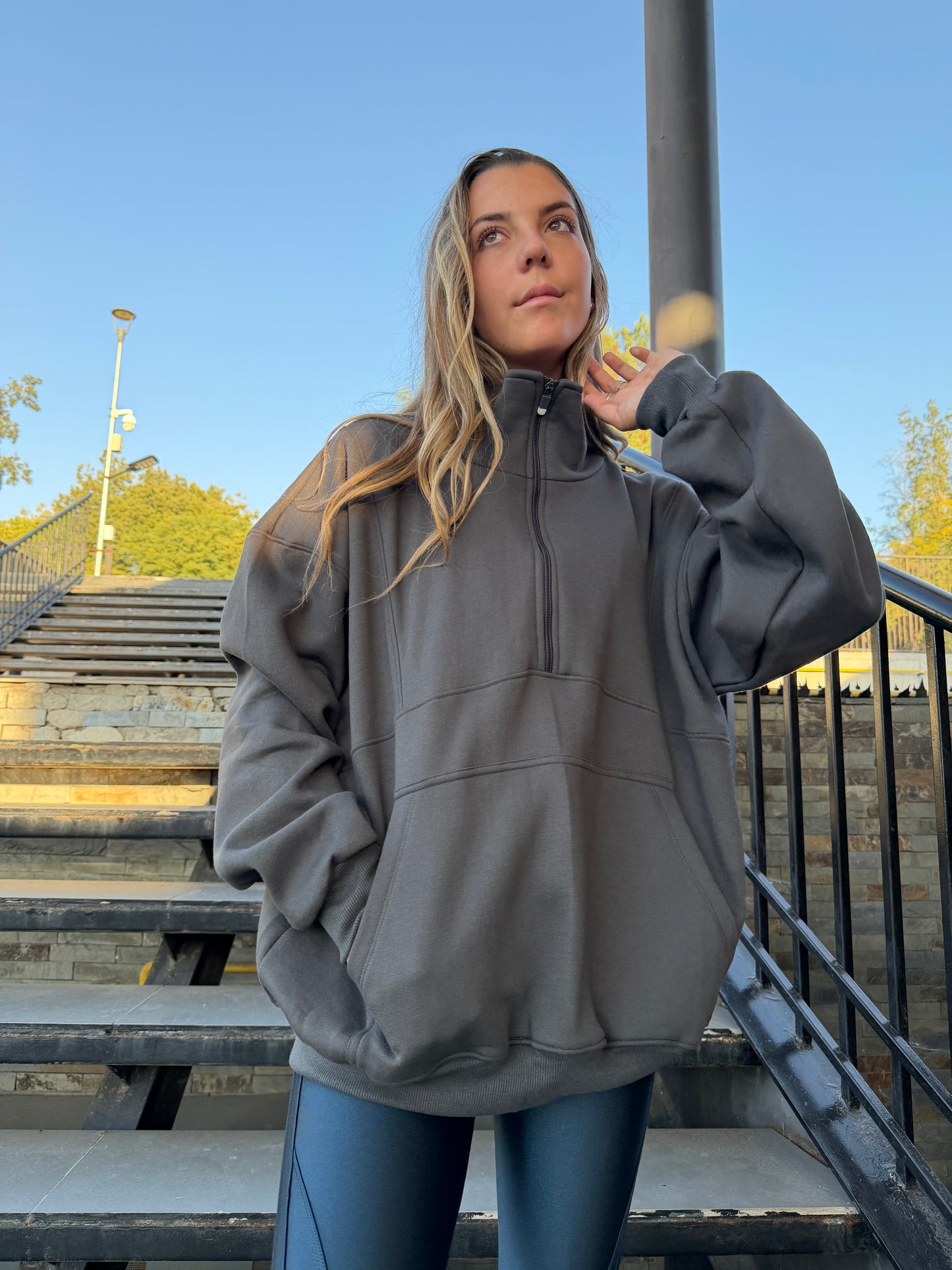 Poleron  Medio Cierre Melange