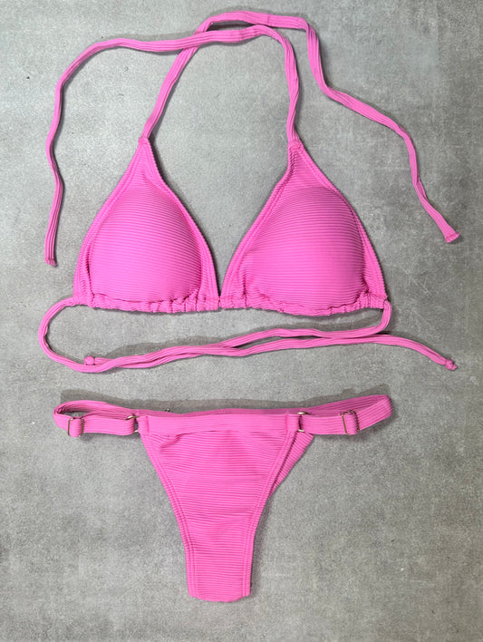 BIKINI TRIANGULO RIB ROSADO