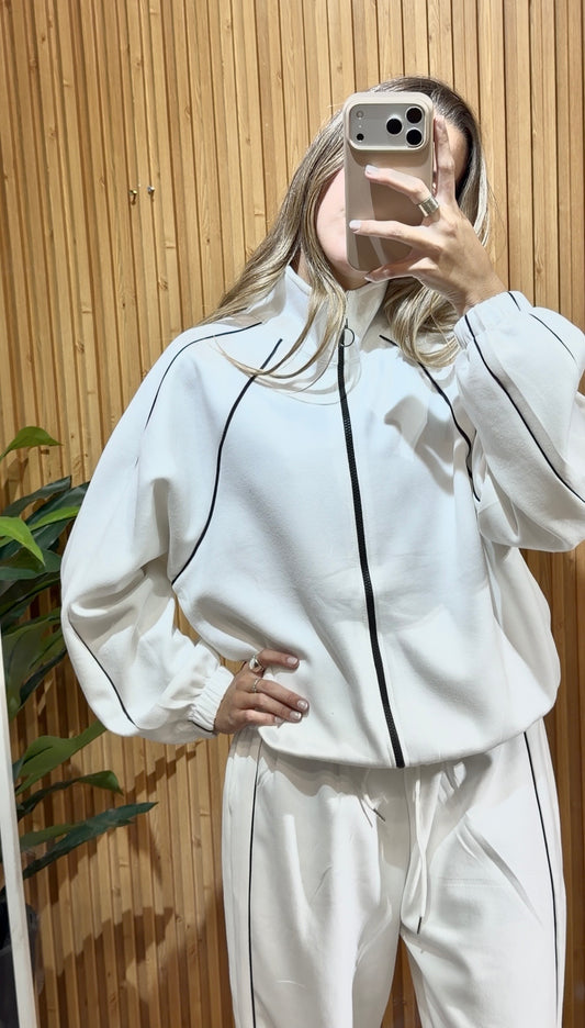 Conjunto Lineas Algodon Blanco