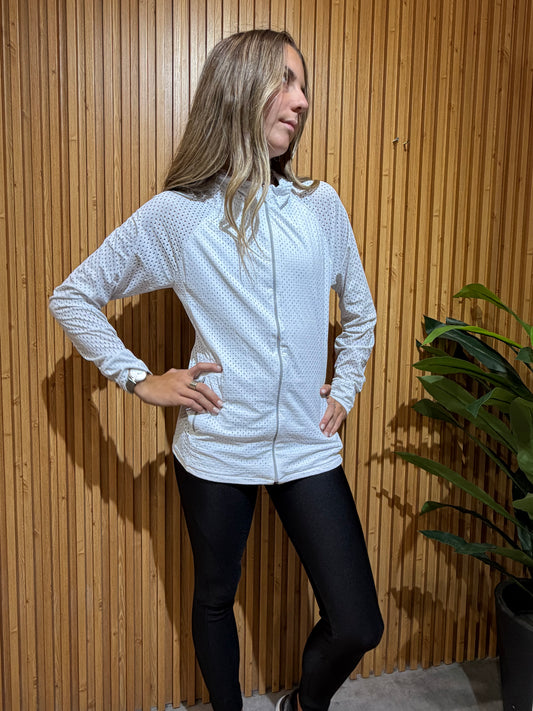 Chaqueta Polly Dry Fit Blanca