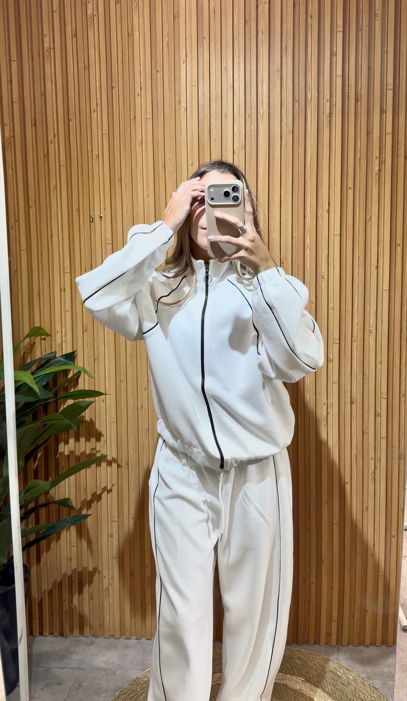 Conjunto Lineas Algodon Blanco